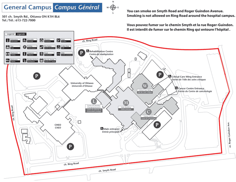 General Hospital Ottawa : Visiting Hours, Parking And Maps