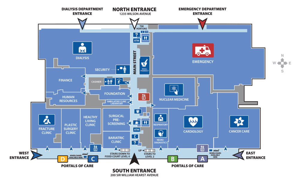 Humber River Hospital: Phone, Map, Parking, South Entrance